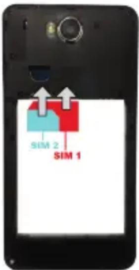 Konrow Cool Five Plus - Inserting a SIM card 2. Inserting a MicroSD - 1