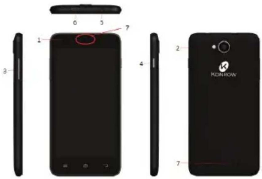 Konrow Cool Five Plus - Description of the Smartphone. - 1
