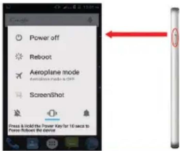 Konrow Cool Sense - Switching the mobile on and off - 1