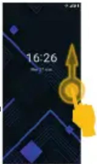 Konrow Easy S55 - Para desbloquear la pantalla: - 1