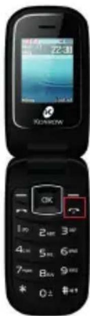 Konrow KFlip - Guia de inicia Ligar / desligar o seu cellular - 1