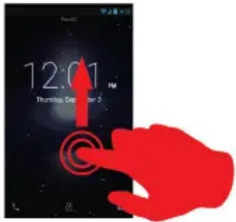 Konrow Link 5 - Locking/unlocking the screen - 1