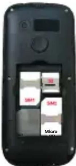 Konrow Senior 231 - Inserting a MicroSD card - 1