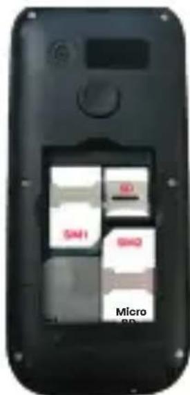 Konrow Senior 231 - Het inbrengen van een MicroSD-kaart - 1