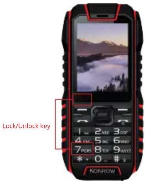 Konrow Stone - To lock the keypad: - 1