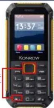 Konrow Stone Lite - To lock the screen: - 1
