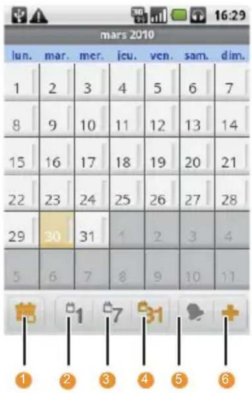 HUAWEI U8100 - Panneau Calendrier - 1