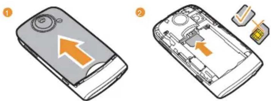 HUAWEI U8100 - Prise en main de votre téléphone mobile Installation de la carte SIM - 1