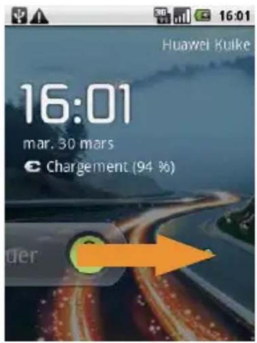 HUAWEI U8100 - Déverrouiller l'écran - 1