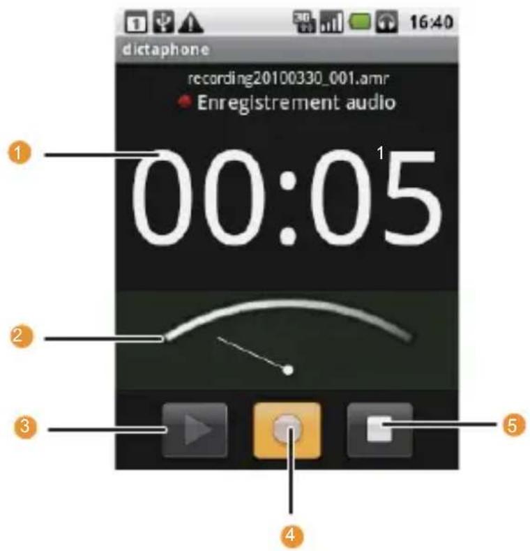 HUAWEI U8100 - Interface Dictaphone - 1