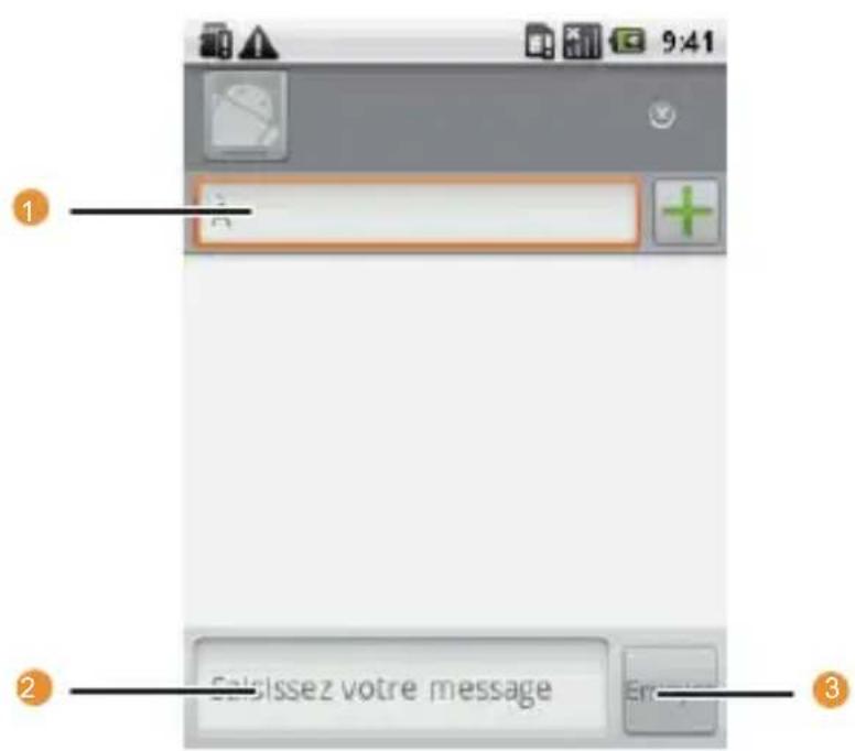 HUAWEI U8100 - Créer et envoyer un message texte - 2