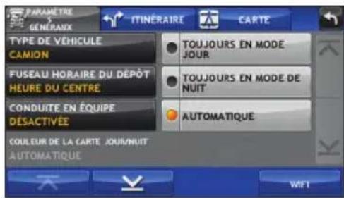 Rand McNally IntelliRoute TND 515 - Définition des options d'itinéraire et d'appareil - 1