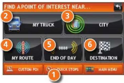 Rand McNally IntelliRoute TND 515 - Find a Point of Interest (POI) - 1