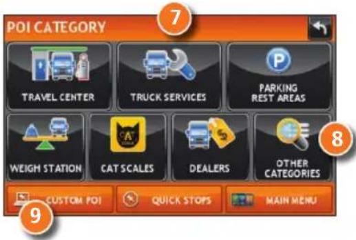 Rand McNally IntelliRoute TND 515 - Find a Point of Interest (POI) - 2