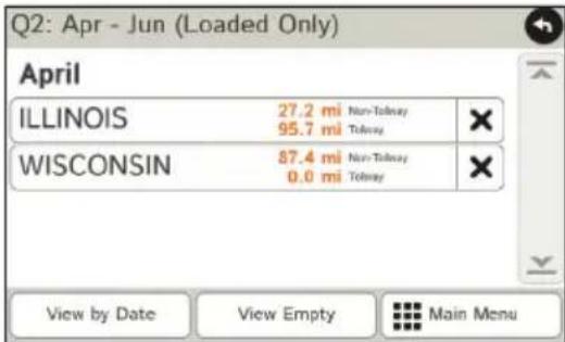 Rand McNally IntelliRoute TND 525 - View Timers and Logs - 2
