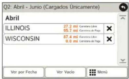 Rand McNally IntelliRoute TND 525 - Ver los Temporizadores y los Registros - 2