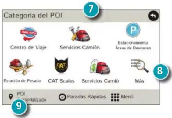 Rand McNally IntelliRoute TND 525 - Encuentre un punto de Interes (POI) - 2