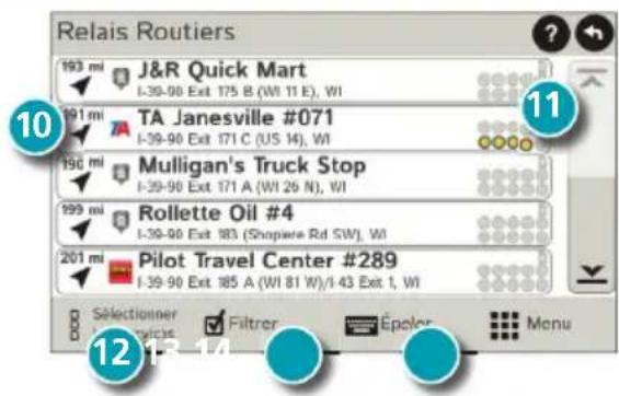 Rand McNally IntelliRoute TND 525 - Recherche d'un point d'intérêt (PI) - suite - 1