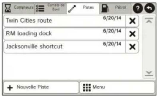 Rand McNally IntelliRoute TND 525 - Affichage des pistes et du carburant - 1