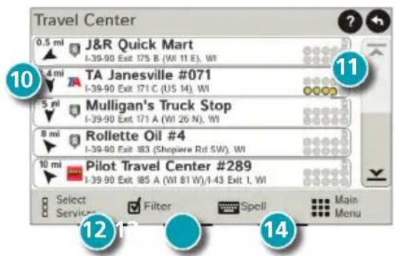 Rand McNally IntelliRoute TND 525 - Find a Point of Interest (POI) - continued - 1