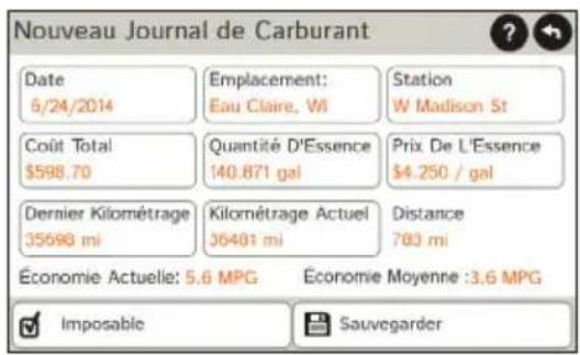Rand McNally IntelliRoute TND 525 - Affichage des pistes et du carburant - 2