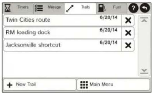Rand McNally IntelliRoute TND 525 - View Trails and Fuel - 1