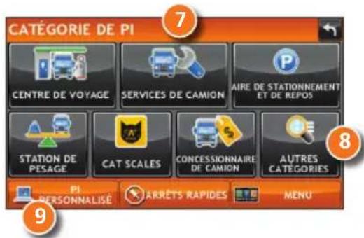 Rand McNally Intelliroute TND 520 - Recherche d'un point d'intérêt (PI) - 2