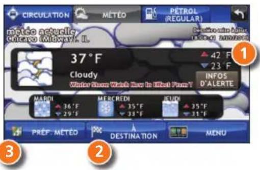 Rand McNally Intelliroute TND 520 - Conditions météorologiques - 1