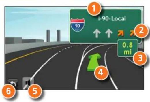 Rand McNally Intelliroute TND 520 - Affichage des intersections - 2