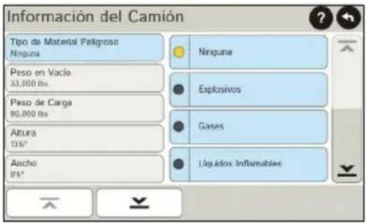 Rand McNally IntelliRoute TND 530 - Ingrese la información del camión y configure las advertencias - 1
