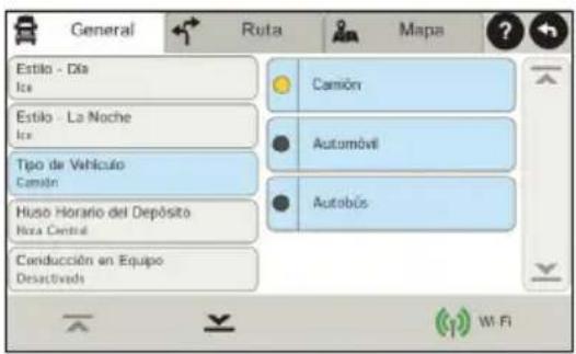 Rand McNally IntelliRoute TND 530 - Configure las opciones de ruta y del dispositivo - 1