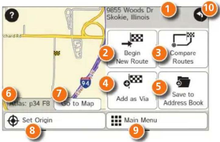 Rand McNally IntelliRoute TND 530 - Confir rm Destination Window - 1