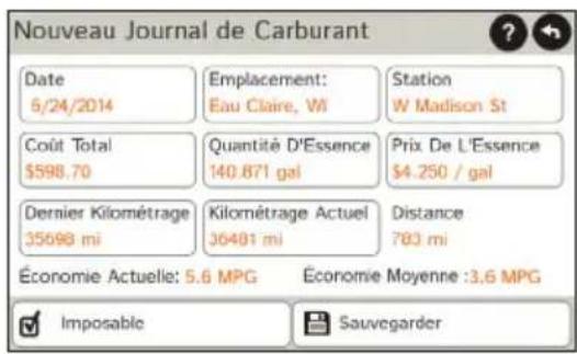 Rand McNally IntelliRoute TND 530 - Affichage des pistes et du carburant - 2