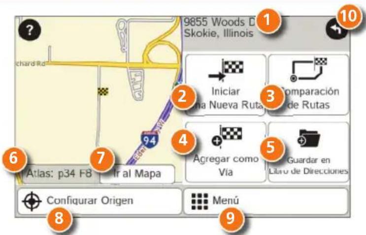 Rand McNally IntelliRoute TND 530 - Ventana para confi rmar el destino - 1