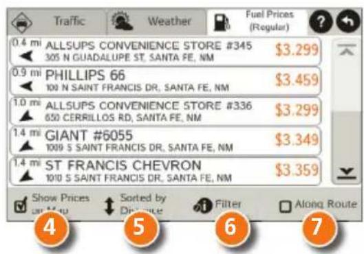 Rand McNally IntelliRoute TND 530 - Fuel Prices: - 2