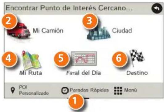 Rand McNally IntelliRoute TND 530 - Encuentre un punto de interés (POI) - 1