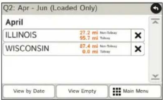 Rand McNally IntelliRoute TND 530 - View Timers and Logs - 2