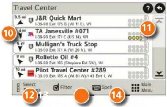 Rand McNally IntelliRoute TND 530 - Find a Point of Interest (POI) - continued - 1