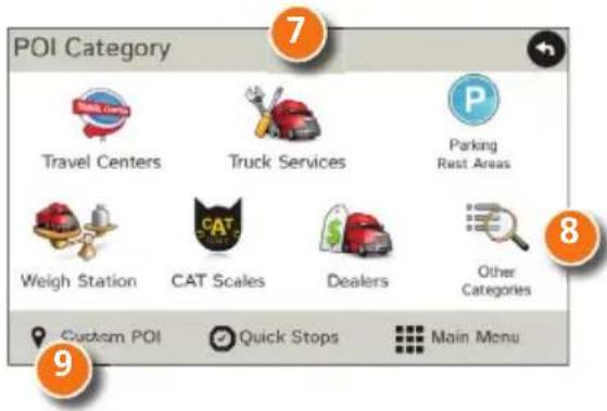 Rand McNally IntelliRoute TND 530 - Find a Point of Interest (POI) - 2