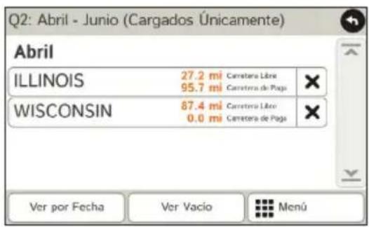 Rand McNally IntelliRoute TND 530 - Ver los Temporizadores y los Registros - 2