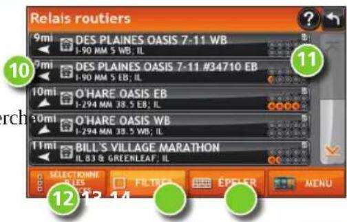 Rand McNally IntelliRoute TND 720 - Recherche d'un point d'intérêt (PI) - suite - 1