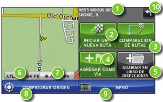 Rand McNally IntelliRoute TND 720 - Ventana para confirmar el destino - 1