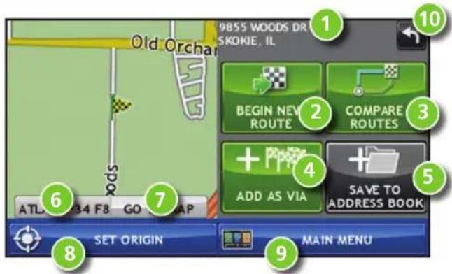 Rand McNally IntelliRoute TND 720 - Confirm Destination Window - 1