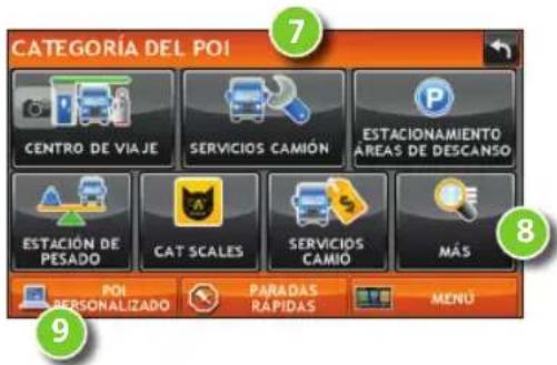 Rand McNally IntelliRoute TND 720 - Encuentre un punto de Interes (POI) - 2