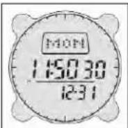 BUSHNELL Digital Compass 700001 - Default Time Mode / Time Settings - 1
