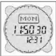 BUSHNELL Digital Compass 700002 - Default Time Mode / Time Settings - 1