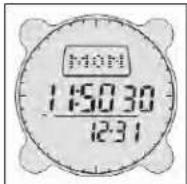 BUSHNELL Digital Compass Pro 700101 - Mode Temps par Défaut/Réglages de l'heure (Default Time Mode/Time Settings) - 1