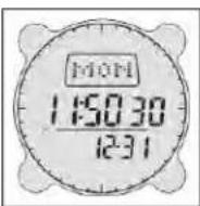 BUSHNELL Digital Compass Pro 700102 - Modo de Horário Padrão / Configurações do Horário - 1