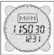 BUSHNELL Digital Compass Pro 700102 - Default Time Mode / Time Settings - 1