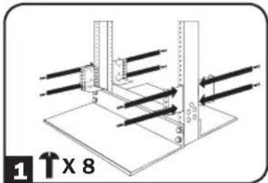 Tripp Lite BP72V182USTAA - MONTAK Ha cToKe c 2 onopamn (Telecom) - 1